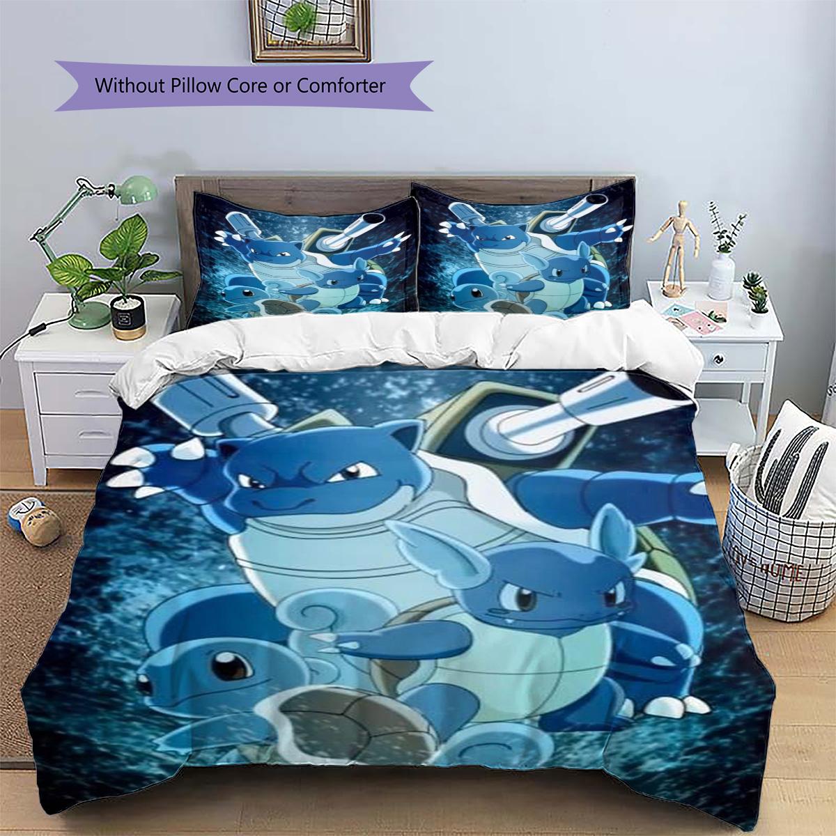 Squirtle Patterned Pillowcase & Duvet Cover Set Anime Unique Pattern Bedding for Bedroom Interior Special Gift for Fans.-TING 135x200cm
Squirtle Patterned Pillowcase & Duvet Cover Set Anime Unique Pattern Bedding for Bedroom Interior Special Gift for Fans.-TING 135x200cm