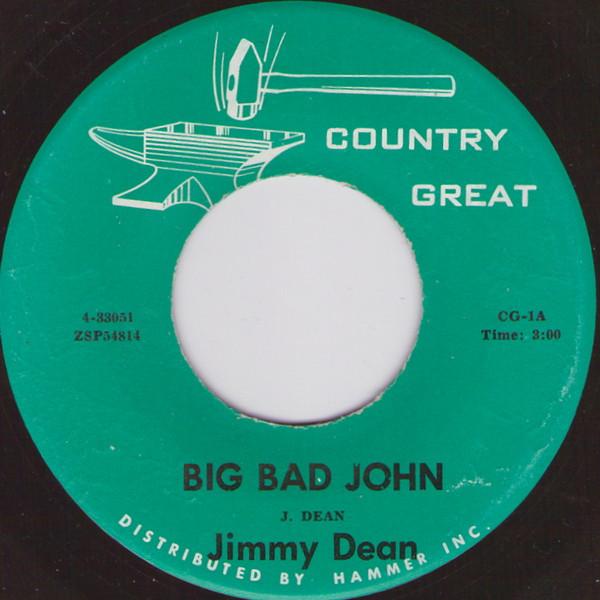 7-дюймовая пластинка JIMMY DEAN / PATSY CLINE - Big Bad John / I Fall To Pieces CG1 Кантри Великий США Поп Б/У
7-дюймовая пластинка JIMMY DEAN / PATSY CLINE - Big Bad John / I Fall To Pieces CG1 Кантри Великий США Поп Б/У