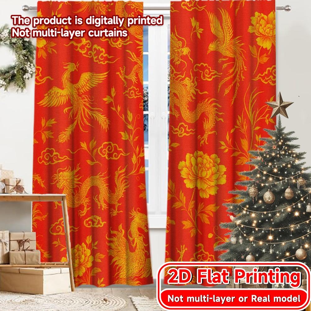Set Of 2 Modern Flat Printing Blossom Lantern Fashionable Curtains Versatile Polyester Fabric Decorations Ldeal Curtain W100*H70(CM)-Grommet top&1PCS
Set Of 2 Modern Flat Printing Blossom Lantern Fashionable Curtains Versatile Polyester Fabric Decorations Ldeal Curtain W100*H70(CM)-Grommet top&1PCS