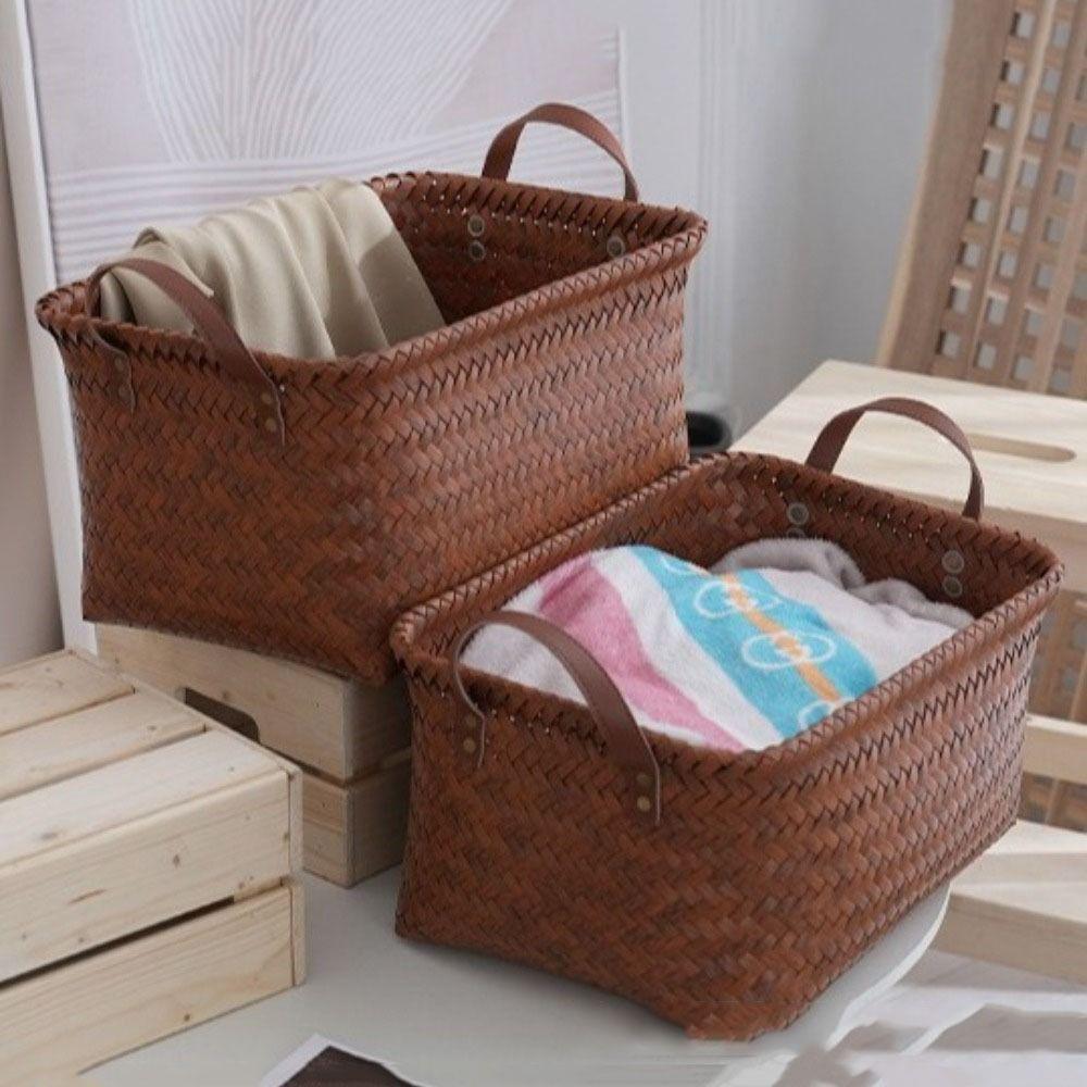 Square Dirty Clothes Basket 38cm Hand Woven Storage Basket Convenient Laundry Basket Shelves 35x25x17cm коричневий
Square Dirty Clothes Basket 38cm Hand Woven Storage Basket Convenient Laundry Basket Shelves 35x25x17cm коричневий