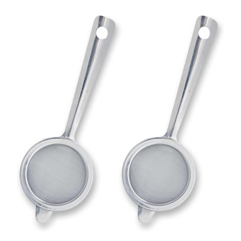 2Pcs Small Sieve Fine Mesh Tea Sieve with Handle Tea Cocktail Spices Strainers Kitchen Food Sifters Baking Tool Tea Strainer
2Pcs Small Sieve Fine Mesh Tea Sieve with Handle Tea Cocktail Spices Strainers Kitchen Food Sifters Baking Tool Tea Strainer