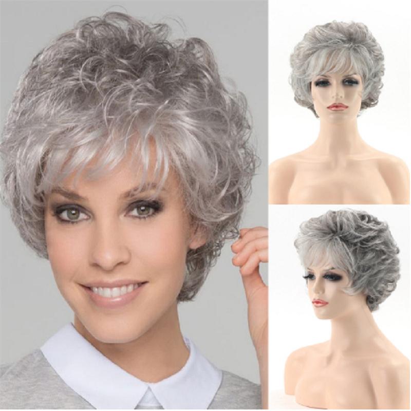 Synthetic Short Grey Old Lady Wig Fancy Granny Hair Christmas Halloween Women Wigs 4inches
Synthetic Short Grey Old Lady Wig Fancy Granny Hair Christmas Halloween Women Wigs 4inches