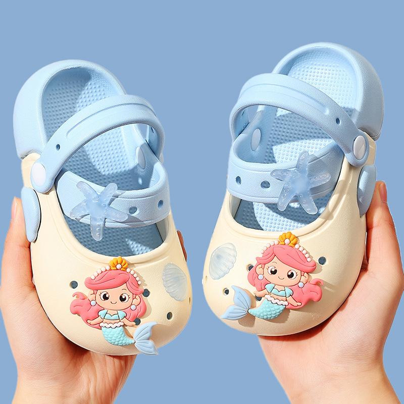 Mermaid children s summer slippers for girls2026New cute sandals for baby girls, suitable for outdoor wear, girls clogs 180mm about28-29Code синій
Mermaid children s summer slippers for girls2026New cute sandals for baby girls, suitable for outdoor wear, girls clogs 180mm about28-29Code синій