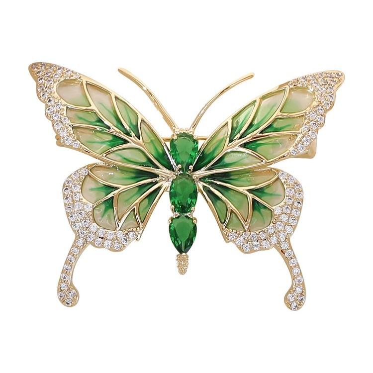 Emerald Enamel Butterfly Brooch: High-End Retro Accessory for Suits
Emerald Enamel Butterfly Brooch: High-End Retro Accessory for Suits
