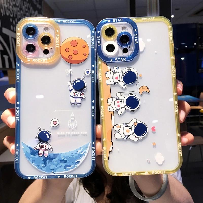 Чехол для телефона iPhone 11 12 13 Pro X XR XS Max 7 8 Plus SE 2020, модный мультяшный астронавт, красочный защитный чехол для камеры, мягкий чехол из ТПУ
Чехол для телефона iPhone 11 12 13 Pro X XR XS Max 7 8 Plus SE 2020, модный мультяшный астронавт, красочный защитный чехол для камеры, мягкий чехол из ТПУ
