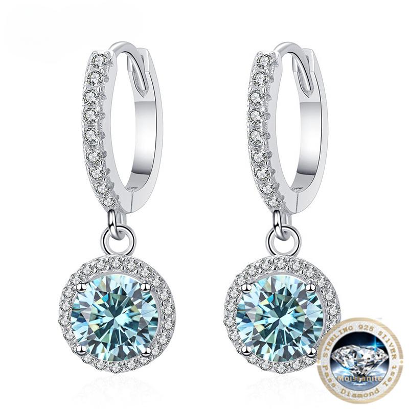 6,5 мм, 1 карат, серьги с муассанитом для женщин, сверкающее серебро S925, сверкающее свадебное украшение, роскошные ювелирные изделия
6,5 мм, 1 карат, серьги с муассанитом для женщин, сверкающее серебро S925, сверкающее свадебное украшение, роскошные ювелирные изделия