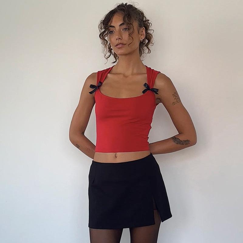 Жилет с галстуком-бабочкой, широкие бретели, повязка-слинг, сексуальный укороченный топ с глубоким вырезом M красный
Жилет с галстуком-бабочкой, широкие бретели, повязка-слинг, сексуальный укороченный топ с глубоким вырезом M красный