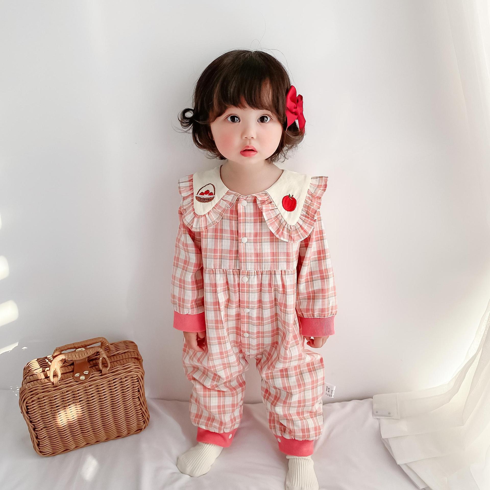 Осенний ромпер в клетку для девочки: Модный, Милый, Тонкий Стиль для Младенцев 66 cm
Осенний ромпер в клетку для девочки: Модный, Милый, Тонкий Стиль для Младенцев 66 cm