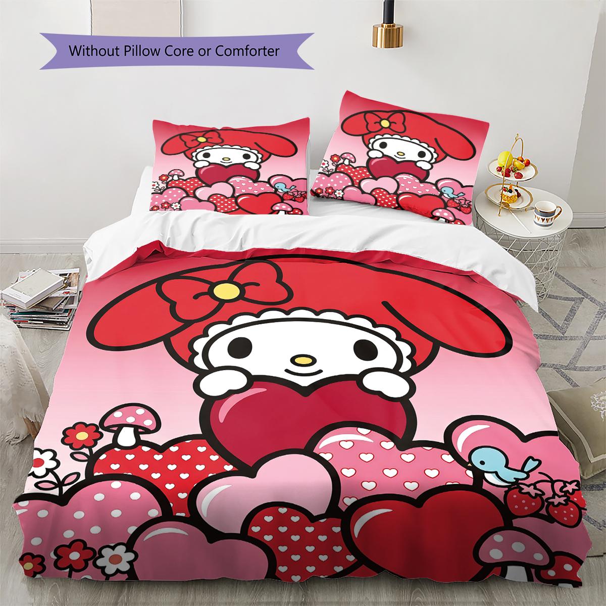 My Melody Pattern Bedding,Quilt Set Quilt Cover Pillowcase Home Birthday Gift(1 * duvet cover + 2 * pillowcase, without core) 135x200cm
My Melody Pattern Bedding,Quilt Set Quilt Cover Pillowcase Home Birthday Gift(1 * duvet cover + 2 * pillowcase, without core) 135x200cm