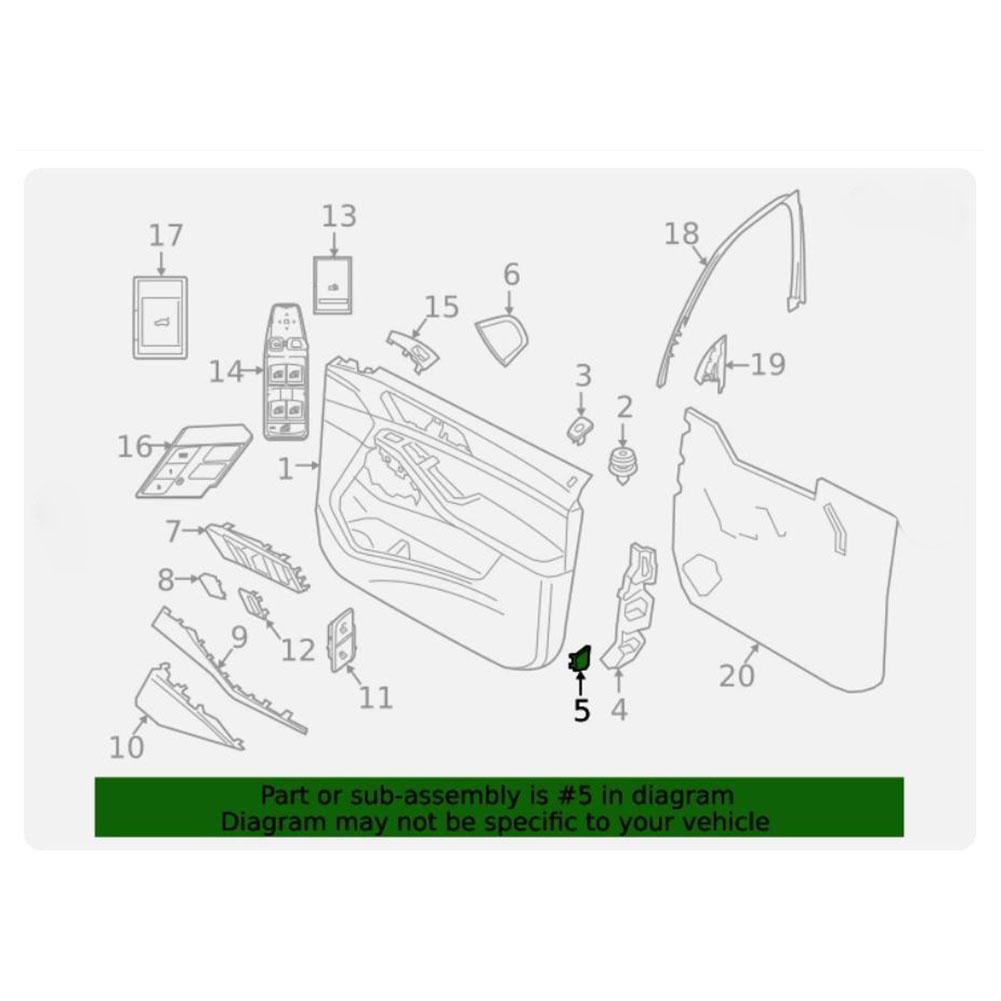 OEM 51416998923 Door Side Trim Cap Left Or Right Fit Interior Trim Repair Precision Molded Direct OEM Replacement China Mainland
OEM 51416998923 Door Side Trim Cap Left Or Right Fit Interior Trim Repair Precision Molded Direct OEM Replacement China Mainland