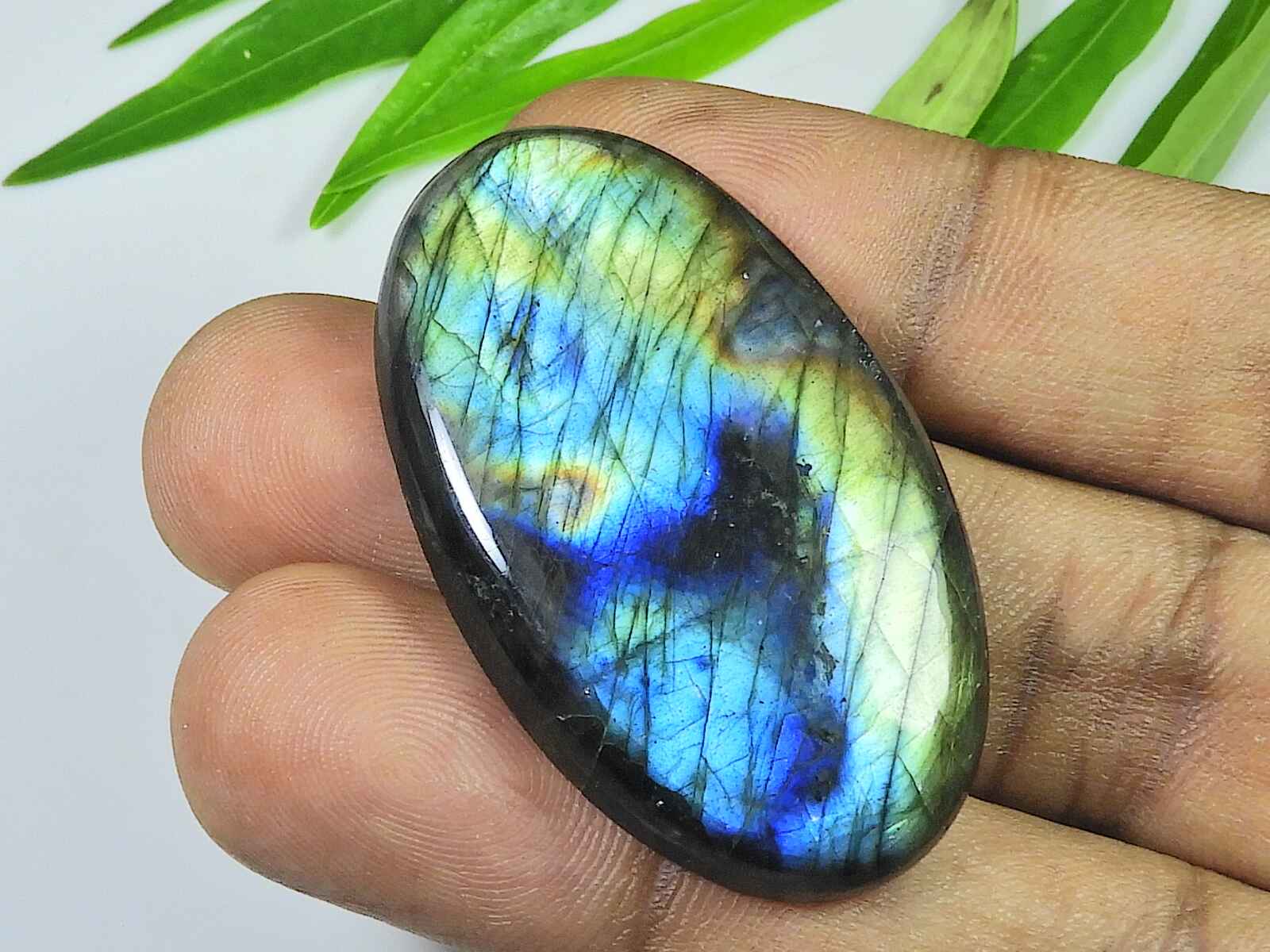 25X43X5MM Multi Fire Labradorite Oval Cabochon Loose Natural Gemstone 65Cts. SK-4015
25X43X5MM Multi Fire Labradorite Oval Cabochon Loose Natural Gemstone 65Cts. SK-4015