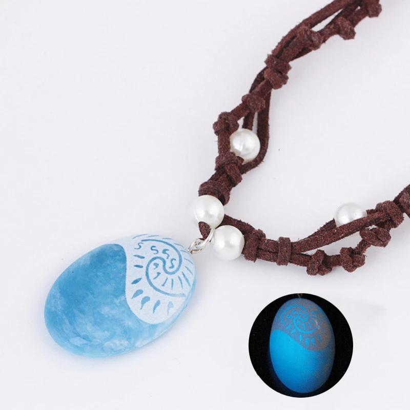 New 2020 Blue Stone Luminous Pendant Necklaces Polynesia Ocean Princess Moana Rope Chain Necklace Women Female Fashion Jewelry
New 2020 Blue Stone Luminous Pendant Necklaces Polynesia Ocean Princess Moana Rope Chain Necklace Women Female Fashion Jewelry