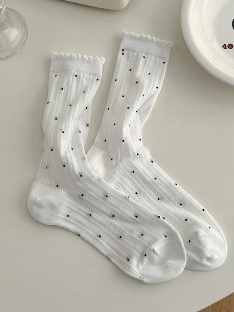 Summer Women Thin Polka Dot Women Socks Retro Harajuku Cotton Crew Socks Girl Fashion Soft Comfortable Japanese Kawaii Cute Sox 35-39 белый
Summer Women Thin Polka Dot Women Socks Retro Harajuku Cotton Crew Socks Girl Fashion Soft Comfortable Japanese Kawaii Cute Sox 35-39 белый