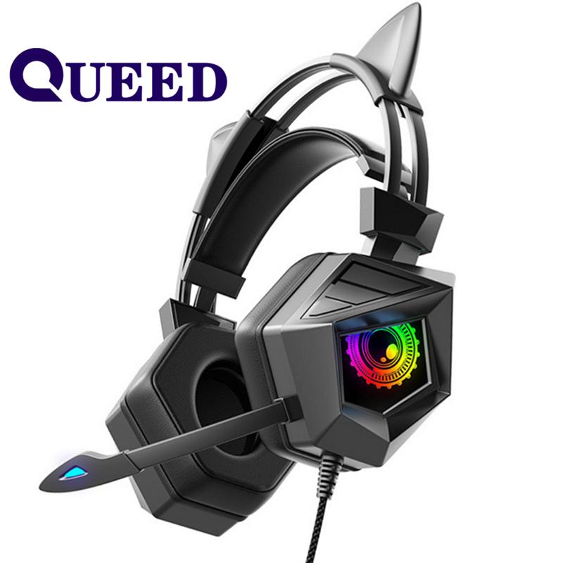 QUEED Красочный проводной светящийся игровой компьютер, мобильный телефон, статический микрофон, гарнитура
QUEED Красочный проводной светящийся игровой компьютер, мобильный телефон, статический микрофон, гарнитура