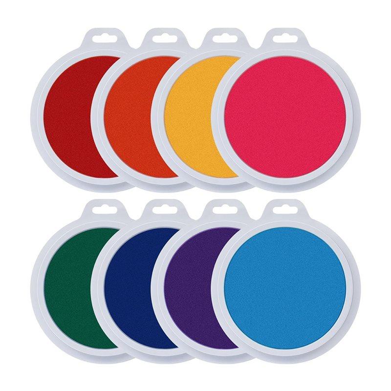 Vibrant Rainbow For Handprint& Footprint Art 7 Inch Large Washable Ink Pads Stamp Pads For Crafting On Paper, Fabric
Vibrant Rainbow For Handprint& Footprint Art 7 Inch Large Washable Ink Pads Stamp Pads For Crafting On Paper, Fabric