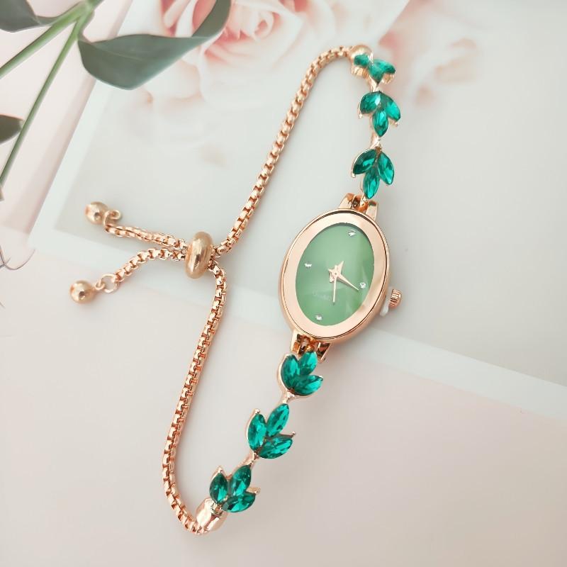 Wheat Ears with Diamonds and Leaves Women s Watch Freely Adjustable Pull-out Violet Bracelet Women s Watch зелёный
Wheat Ears with Diamonds and Leaves Women s Watch Freely Adjustable Pull-out Violet Bracelet Women s Watch зелёный