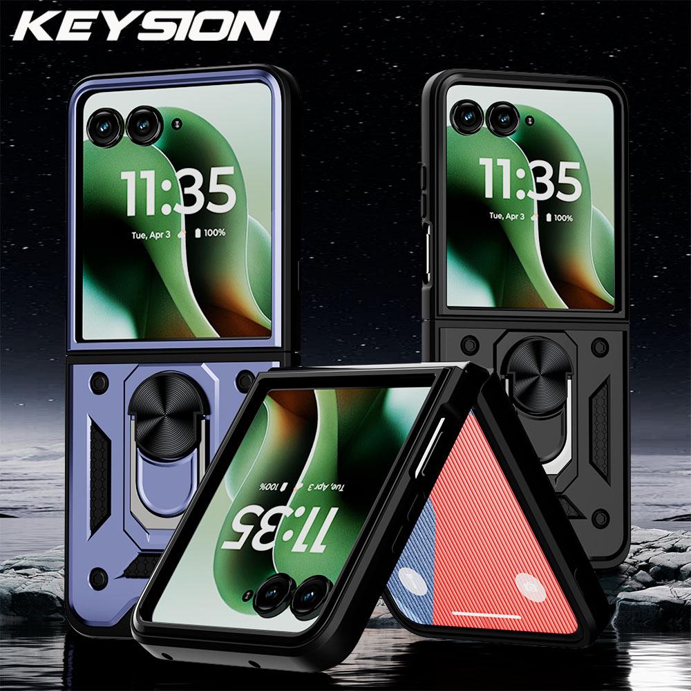 KEYSION Shockproof Armor Case for Motorola Razr 60 Ultra 5G Metal Ring Stand Phone Back Cover for MOTO Razr Ultra 2025 Razr+2025 for Razr 60 Ultra
KEYSION Shockproof Armor Case for Motorola Razr 60 Ultra 5G Metal Ring Stand Phone Back Cover for MOTO Razr Ultra 2025 Razr+2025 for Razr 60 Ultra
