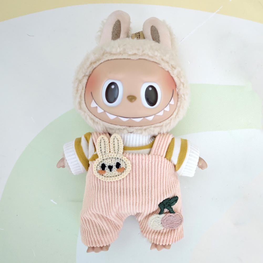 17cm Mini Plush Doll S Clothes Outfit Accessories For Korea Kpop Exo Labubu Idol Dolls Corduroy overalls T-shirt Clothing Gift No Doll
17cm Mini Plush Doll S Clothes Outfit Accessories For Korea Kpop Exo Labubu Idol Dolls Corduroy overalls T-shirt Clothing Gift No Doll