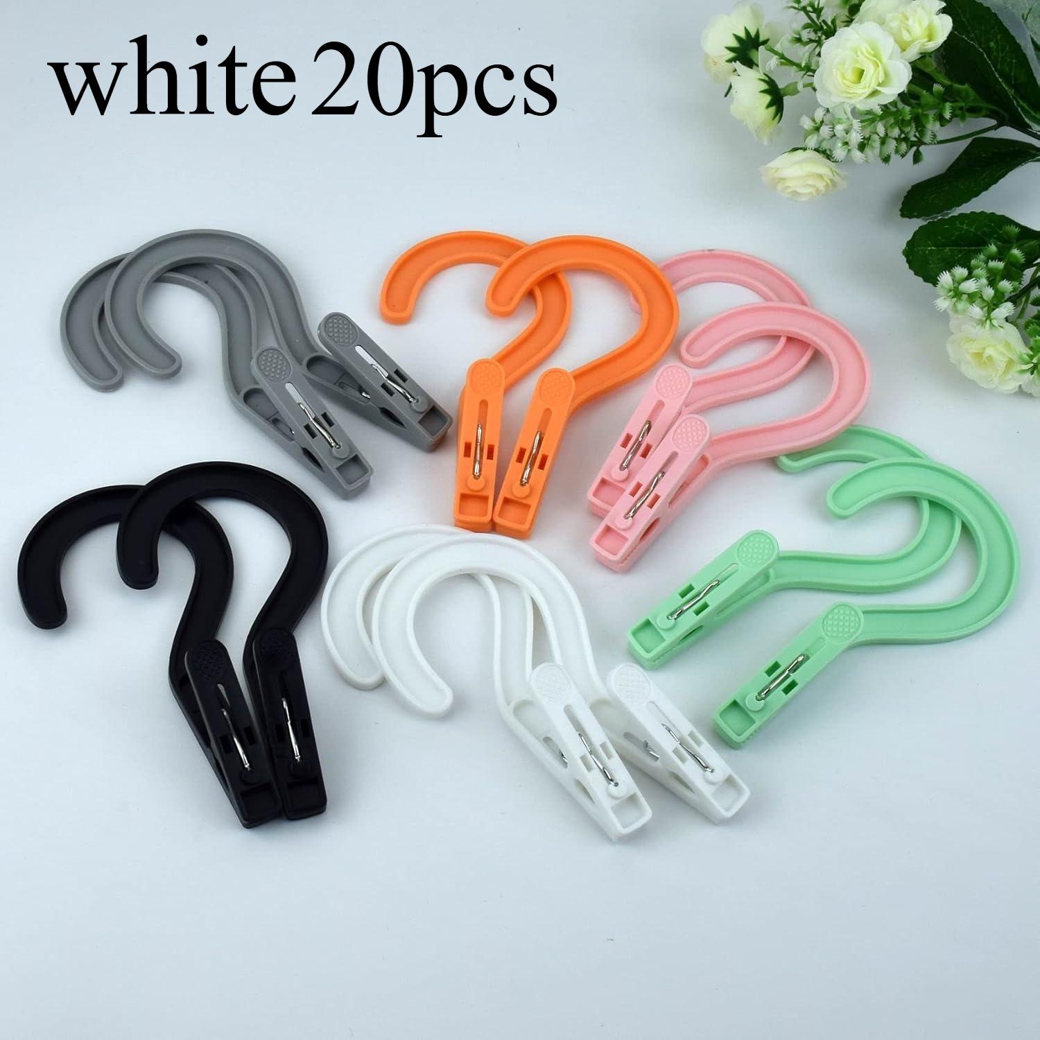 20Pcs Plastic Laundry Hooks Clip Clothes Hanging Clips Multi-Purpose Hangers for Socks Towels Hats Boots Bras Laundry Hooks Clip
20Pcs Plastic Laundry Hooks Clip Clothes Hanging Clips Multi-Purpose Hangers for Socks Towels Hats Boots Bras Laundry Hooks Clip