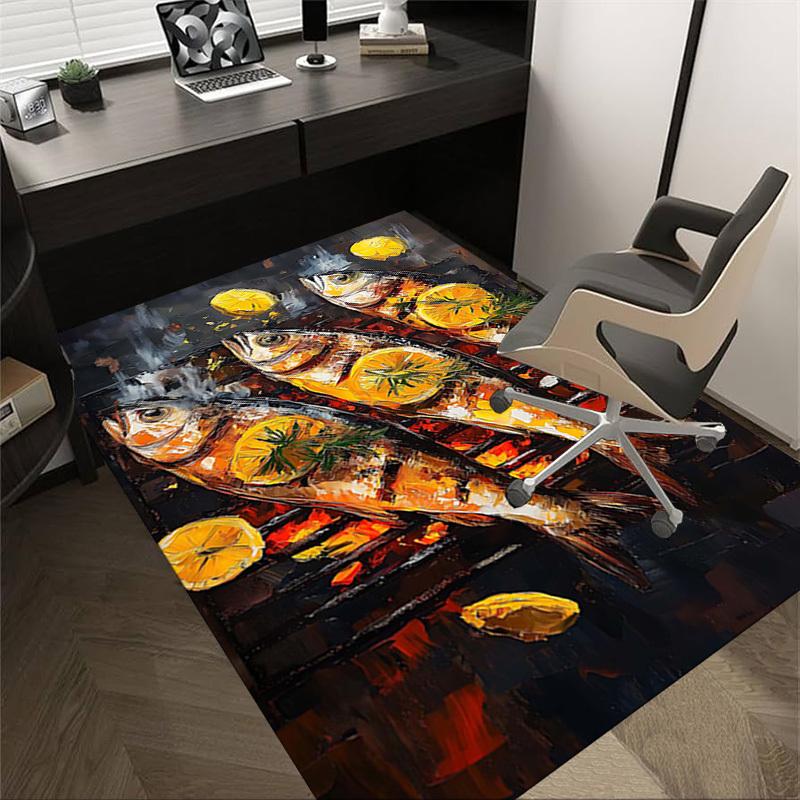 1PC Grilled Fish Lemon Non-Slip Floor Carpet Compatible for Office&Living Room&Bedroom&Dining room - Flat- Soft & Pattern, Vibrant Colors-W241 60cm by 90cm
1PC Grilled Fish Lemon Non-Slip Floor Carpet Compatible for Office&Living Room&Bedroom&Dining room - Flat- Soft & Pattern, Vibrant Colors-W241 60cm by 90cm