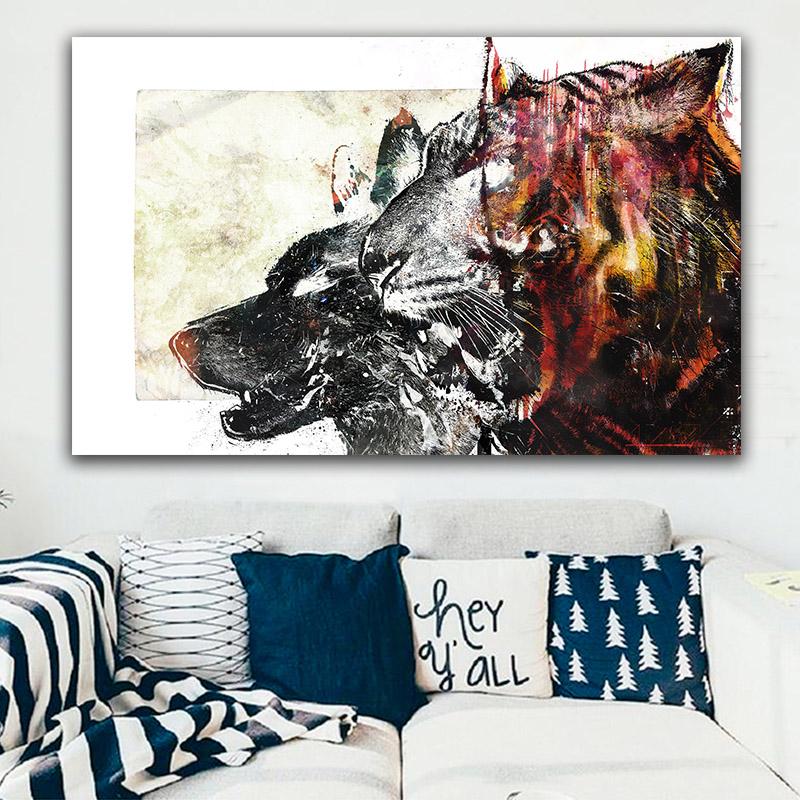 Wall Art Canvas Wall Print Posters and Prints Abstract Animal Canvas Painting for Living Room Home Sofa Picture frame
Wall Art Canvas Wall Print Posters and Prints Abstract Animal Canvas Painting for Living Room Home Sofa Picture frame