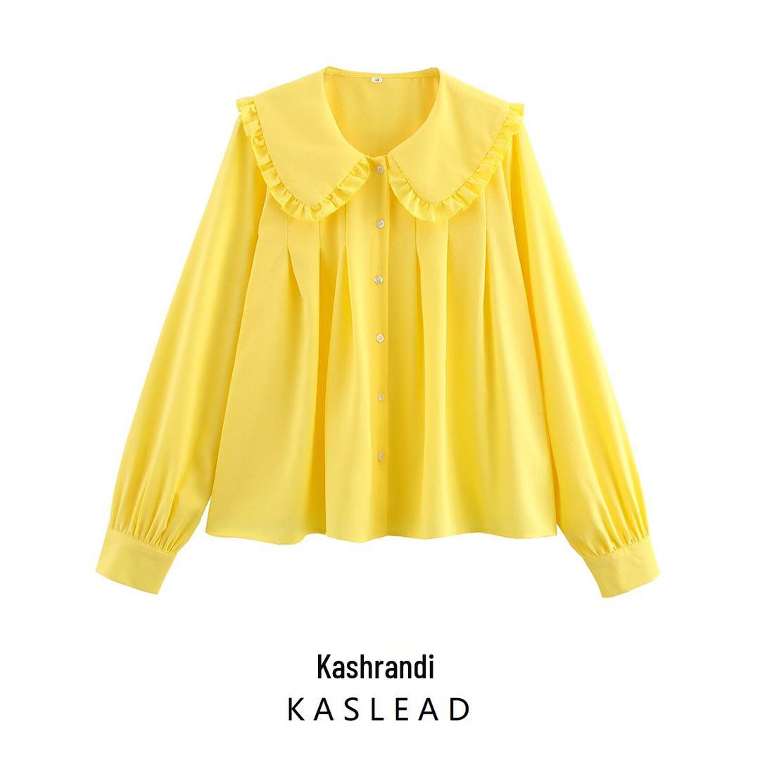 2025 Spring Women s European & American Fashion: Peter Pan Collar Long Sleeve Shirt Extra Small
2025 Spring Women s European & American Fashion: Peter Pan Collar Long Sleeve Shirt Extra Small