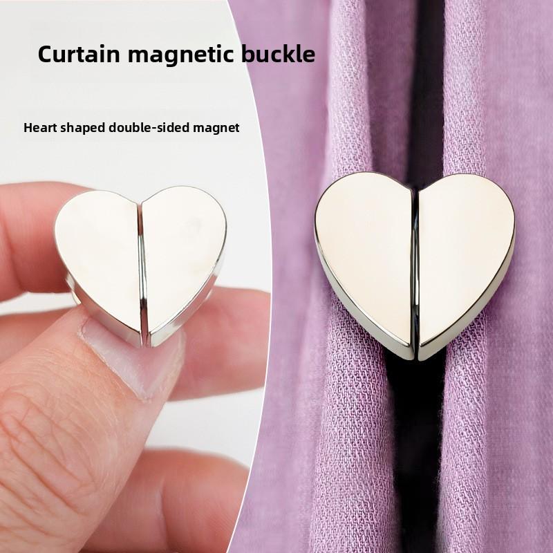 Heart-shaped Curtain Magnetic Fasteners Strong Magnets for Curtain Closure and Anti-light Leakage Alloy серебряный
Heart-shaped Curtain Magnetic Fasteners Strong Magnets for Curtain Closure and Anti-light Leakage Alloy серебряный