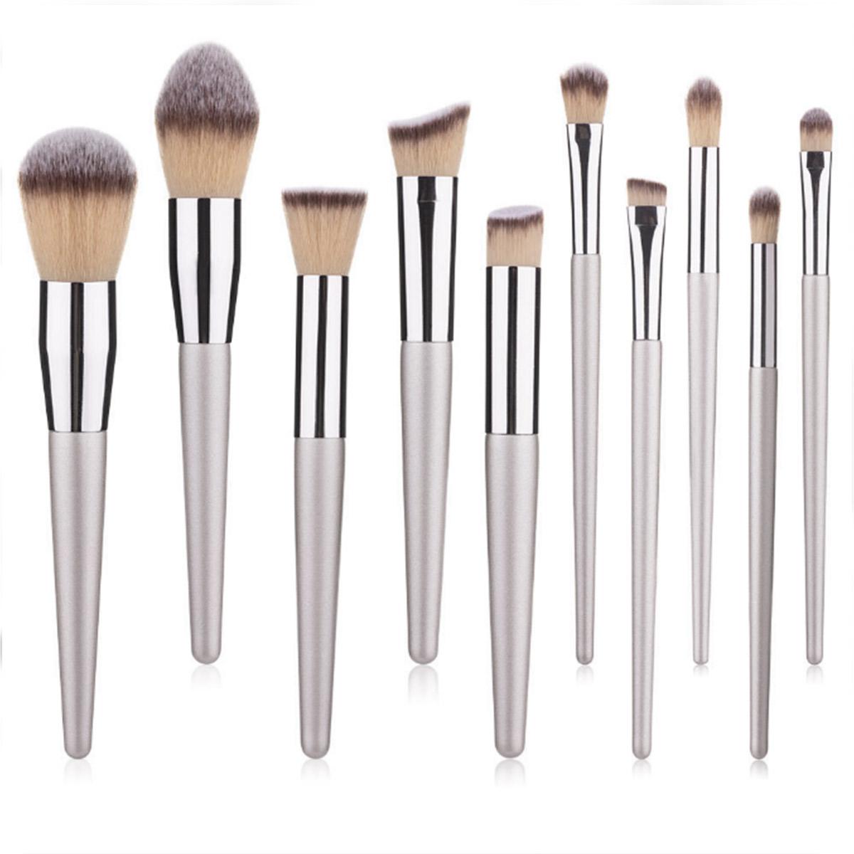10 Pcs Champagne Gold Makeup Brushes Complete Set of Foundation Loose Powder Blush Concealer Eye Shadow Professional Set
10 Pcs Champagne Gold Makeup Brushes Complete Set of Foundation Loose Powder Blush Concealer Eye Shadow Professional Set