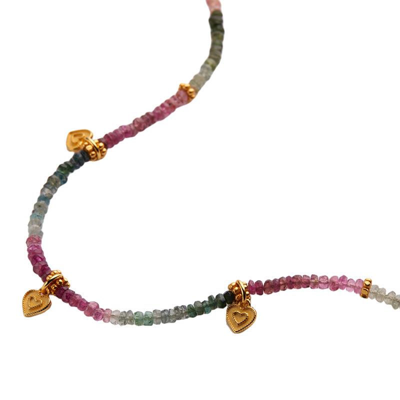S925 Sterling Silver Light Luxury Colored Jewelry Colored Natural Tourmaline Necklace Women S Hand-Woven Collarbone Chain
S925 Sterling Silver Light Luxury Colored Jewelry Colored Natural Tourmaline Necklace Women S Hand-Woven Collarbone Chain