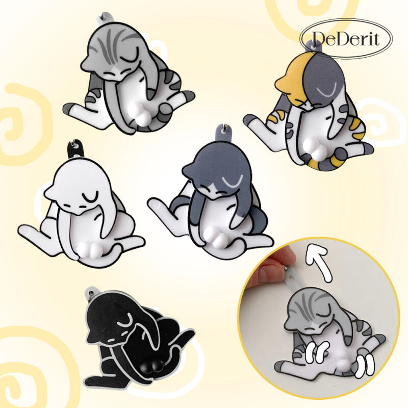 Милый вращающийся брелок-кошка с арахисом 02. Gray Bingbing Peanut Cat Keychain
Милый вращающийся брелок-кошка с арахисом 02. Gray Bingbing Peanut Cat Keychain