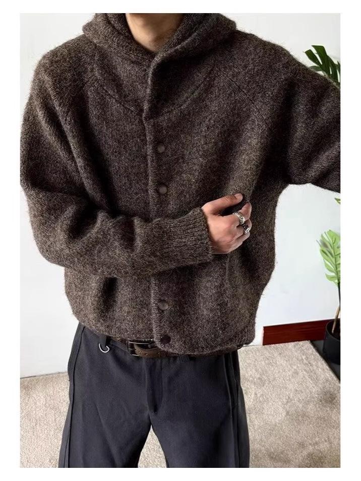 Unisex Thick Hooded Button-Up Knit Sweater, Cozy Loose Fit, Short Trendy Cardi XXL кавовий
Unisex Thick Hooded Button-Up Knit Sweater, Cozy Loose Fit, Short Trendy Cardi XXL кавовий