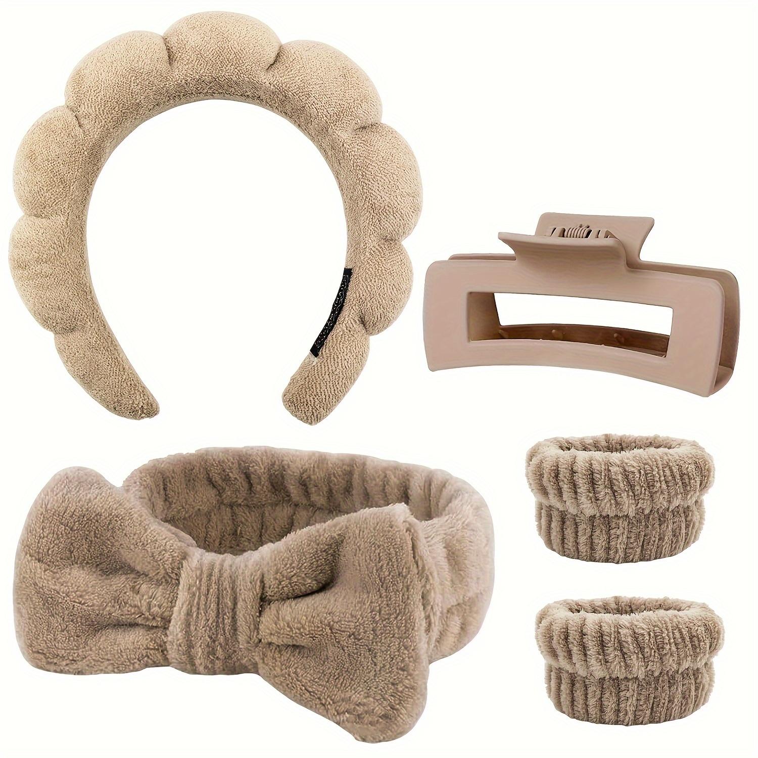 5pcs Spa Headband & Wristband Set with Claw Clips | Cute Makeup & Skincare Accessories for Women & Teens
5pcs Spa Headband & Wristband Set with Claw Clips | Cute Makeup & Skincare Accessories for Women & Teens