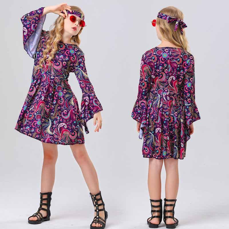 Children s Hippie Costume 70s 60s Vintage Disco Costume Dresses Girl Halloween Carnival Festival Party Stage Wear Headscarf Outfit 150
Children s Hippie Costume 70s 60s Vintage Disco Costume Dresses Girl Halloween Carnival Festival Party Stage Wear Headscarf Outfit 150