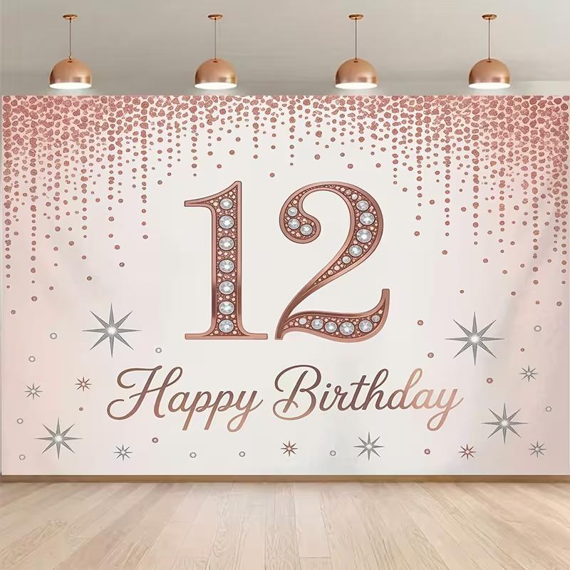 2D Rose Gold & Diamond Backdrop for 12th Birthday Party Decor 47.2x31.5inch/120*80cm
2D Rose Gold & Diamond Backdrop for 12th Birthday Party Decor 47.2x31.5inch/120*80cm