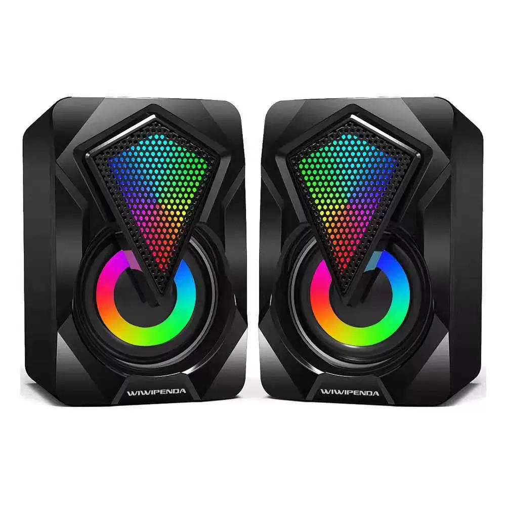 USB Wired Multimedia Desktop Speakers with Subwoofer - Colorful, Mini Stereo Sound for Home Computers USB + 3.5mm
USB Wired Multimedia Desktop Speakers with Subwoofer - Colorful, Mini Stereo Sound for Home Computers USB + 3.5mm