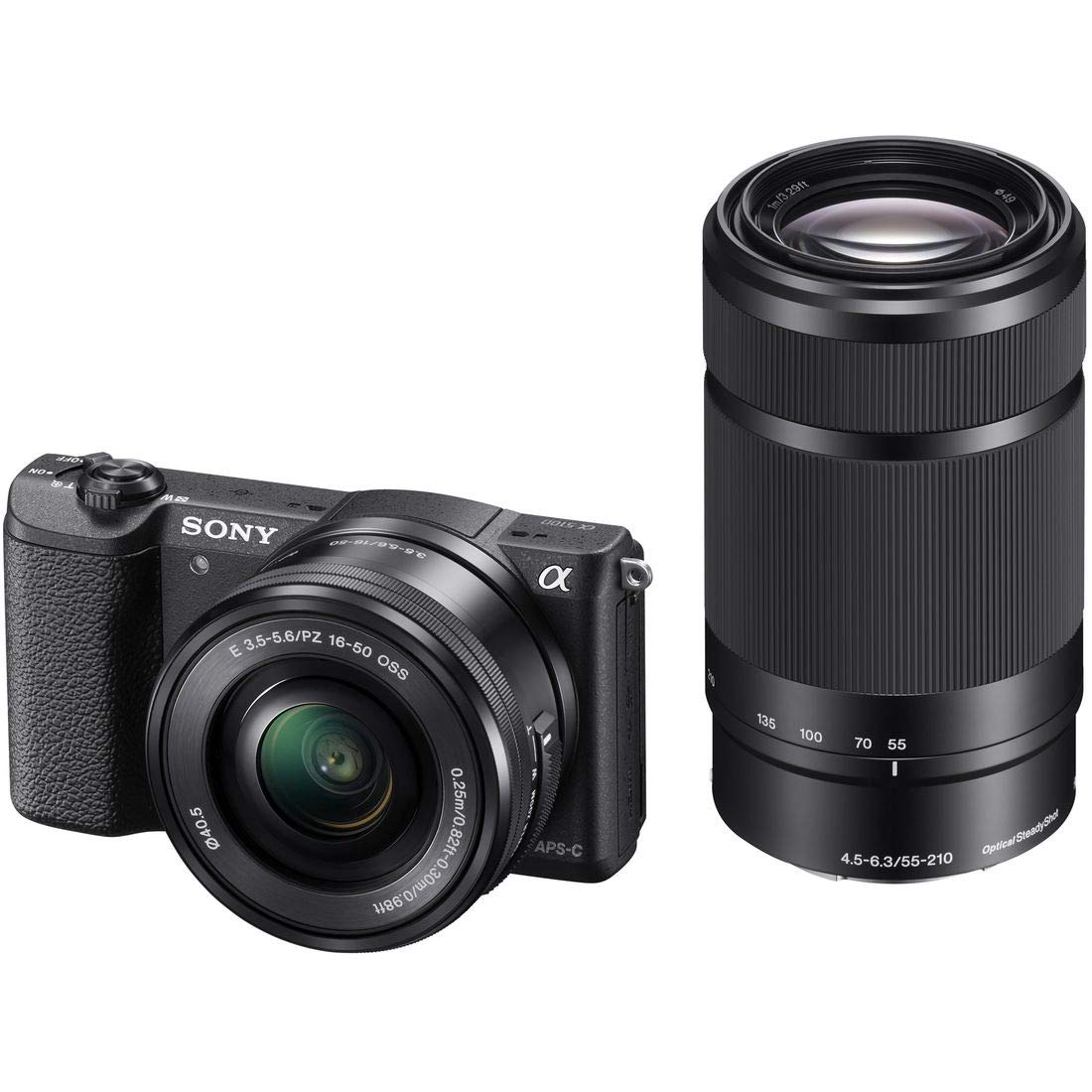 SONY Mirrorless Single Lens Double Zoom Lens Kit E PZ OSS E Black 5100 16-50mm F3.5-5.6 + 55-210mm ILCE-5100Y-B
SONY Mirrorless Single Lens Double Zoom Lens Kit E PZ OSS E Black 5100 16-50mm F3.5-5.6 + 55-210mm ILCE-5100Y-B