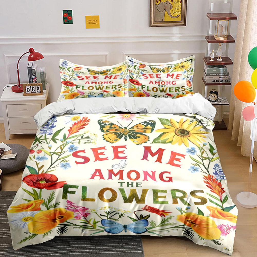 Butterflies and colorful flowers. Bedding sets Duvet cover sets Duvet covers Pillowcases(1 * Duvet Cover 2 * Pillowcases, without duvet insert) 135x200cm
Butterflies and colorful flowers. Bedding sets Duvet cover sets Duvet covers Pillowcases(1 * Duvet Cover 2 * Pillowcases, without duvet insert) 135x200cm
