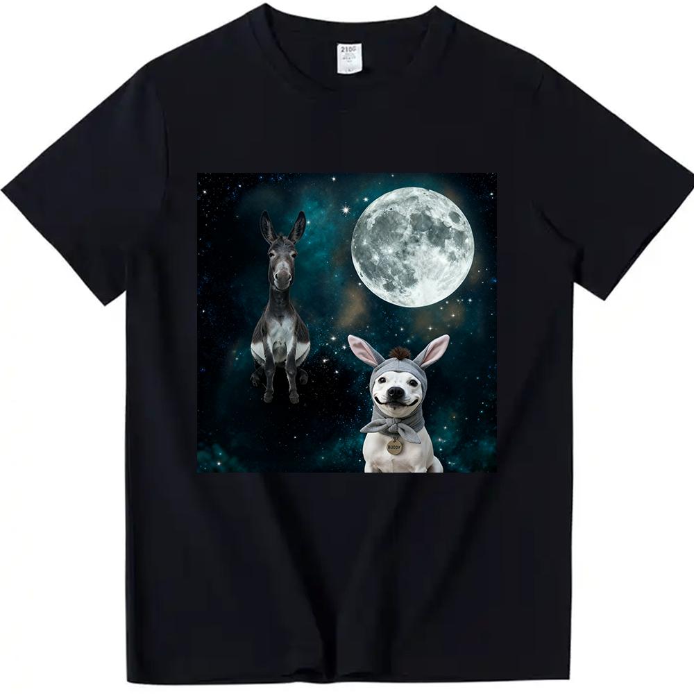 Novelty Donkey Dog Moon T-Shirt Unisex Casual Funny Weird Cursed Meme Print Crew Neck Short Sleeve Graphic Tees XXL чорний
Novelty Donkey Dog Moon T-Shirt Unisex Casual Funny Weird Cursed Meme Print Crew Neck Short Sleeve Graphic Tees XXL чорний