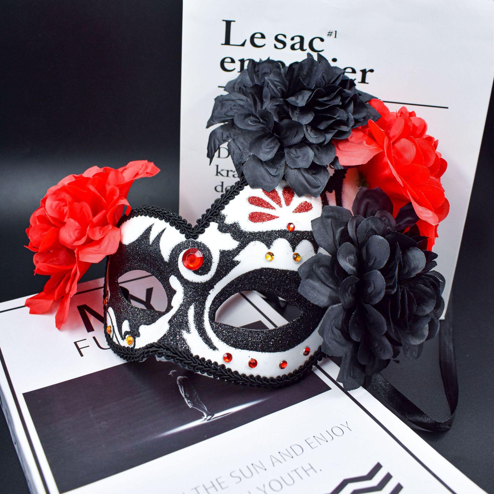Mexico Day of the Dead Masks for Masquerade Balls Halloween Masks With Fire Devil Flowers Cosplay Performance Carnival Party чорний
Mexico Day of the Dead Masks for Masquerade Balls Halloween Masks With Fire Devil Flowers Cosplay Performance Carnival Party чорний