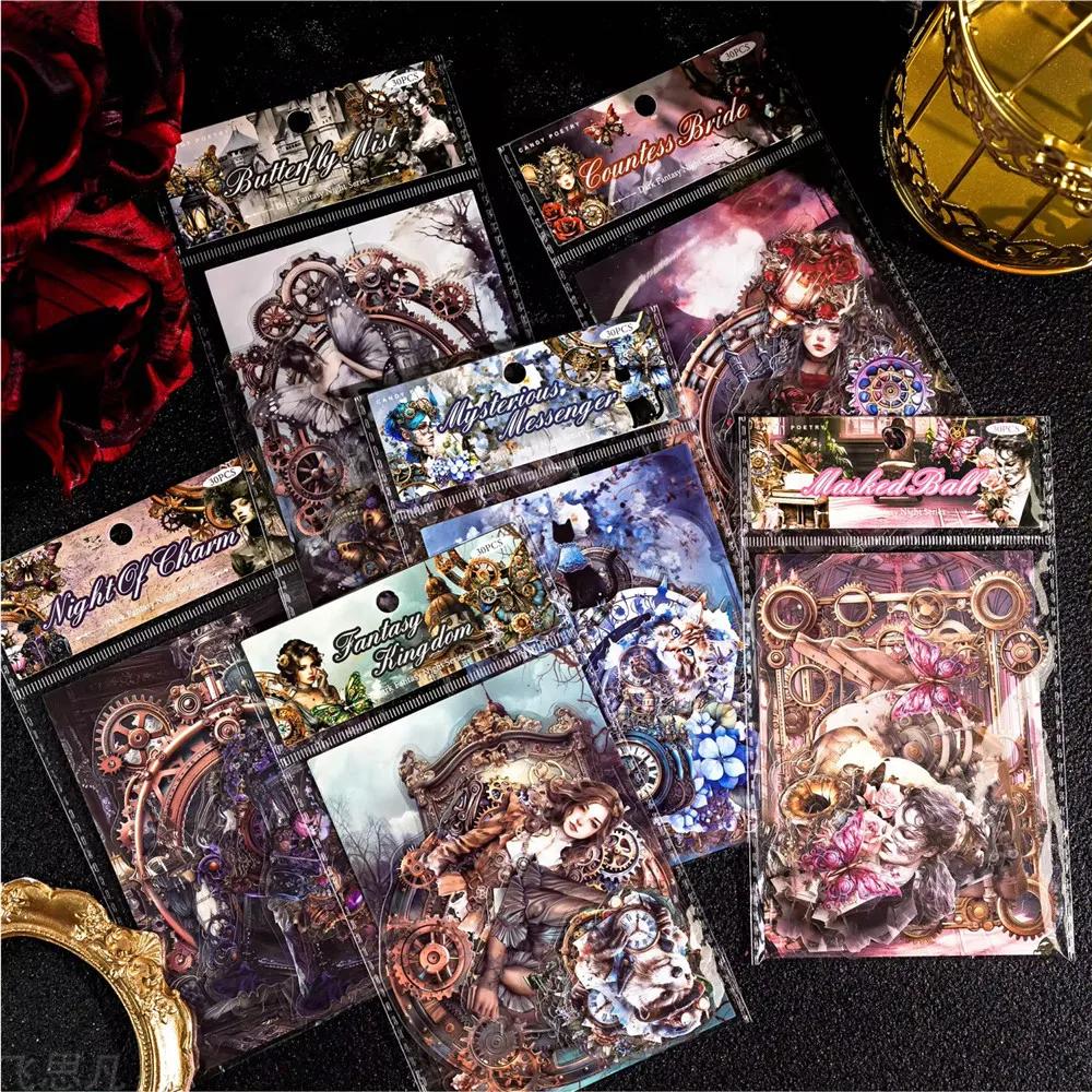 30pcs Dark Fantasy Night Stickers Flowers Style Decorative Scrapbooking Diary Album Collage material junk journal supplies
30pcs Dark Fantasy Night Stickers Flowers Style Decorative Scrapbooking Diary Album Collage material junk journal supplies