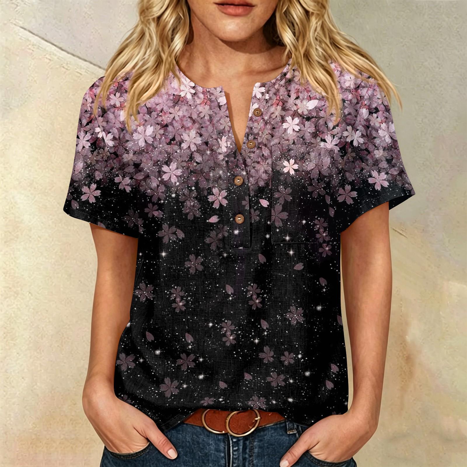 Women’s Casual Short Sleeve Cotton Linen Shirt with Floral Print Henley Button Neck and Front Pocket Loose Fit Top XXL рожевий
Women’s Casual Short Sleeve Cotton Linen Shirt with Floral Print Henley Button Neck and Front Pocket Loose Fit Top XXL рожевий