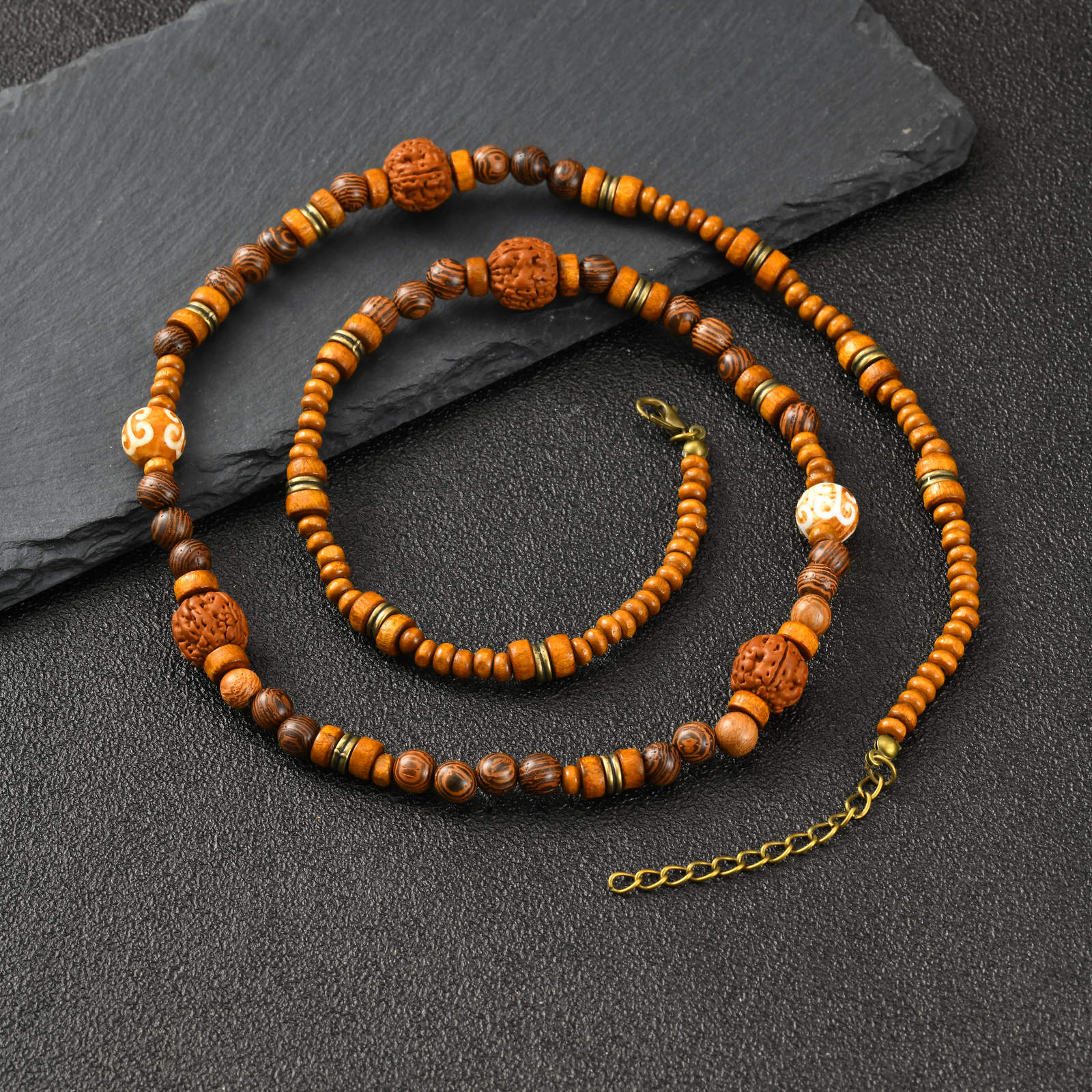 Vnox Long Beaded Necklace for Men Women, Wooden Beads 68-73cm Adjustable Chain Necklace, Bohemian Style Trendy Jewelry Gifts New 68-73cm
Vnox Long Beaded Necklace for Men Women, Wooden Beads 68-73cm Adjustable Chain Necklace, Bohemian Style Trendy Jewelry Gifts New 68-73cm