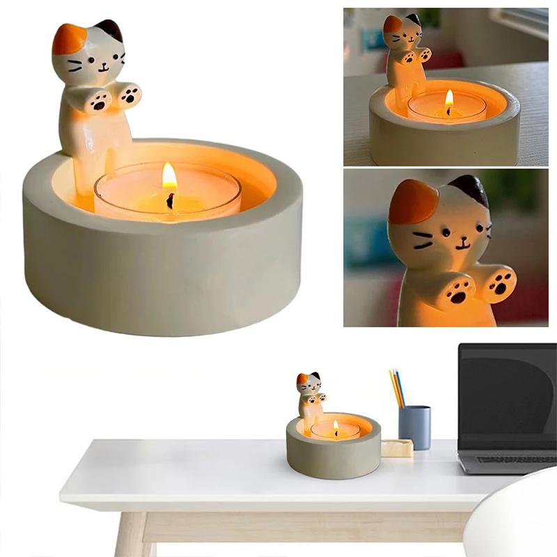 1PC Cute Adorable Exquisite Durable High Tempe Resistant Creative Funny Cat Candlestick Holder
1PC Cute Adorable Exquisite Durable High Tempe Resistant Creative Funny Cat Candlestick Holder