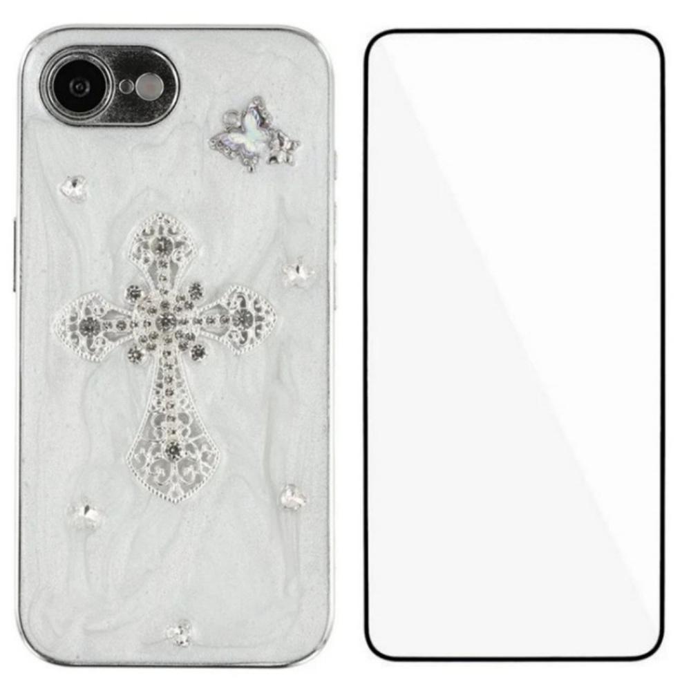 WANLONFENG Для iPhone 16e Чохол Гальванізований Епоксидний ТПУ+Акрил Чохол для телефону із Загартованою Скляною Плівкою Cross
WANLONFENG Для iPhone 16e Чохол Гальванізований Епоксидний ТПУ+Акрил Чохол для телефону із Загартованою Скляною Плівкою Cross