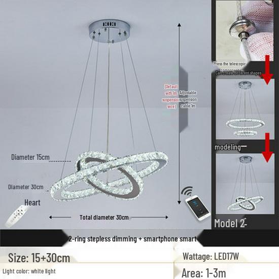 Современная минималистичная хрустальная люстра для столовой и гостиной - Роскошный светильник в стиле ар-деко с креативным дизайном Three Color Change
Современная минималистичная хрустальная люстра для столовой и гостиной - Роскошный светильник в стиле ар-деко с креативным дизайном Three Color Change