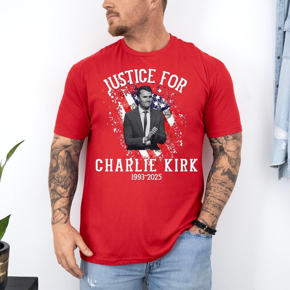 Justice For Charlie Kirk Shirt True Patriot 19932025 Rip Memorial American Flag Unisex T-Shirt S
Justice For Charlie Kirk Shirt True Patriot 19932025 Rip Memorial American Flag Unisex T-Shirt S