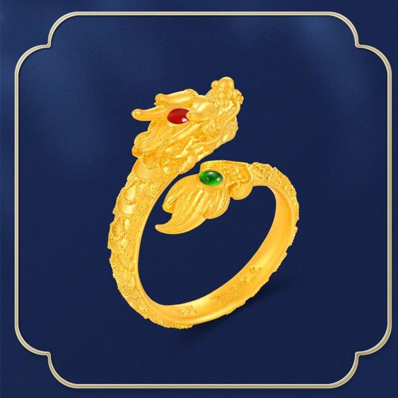 Gold-Plated Brass Dragon And Phoenix Ring Ring Flying Dragon In The Sky Couple S Open Ring Adjustable Party Jewelry Gifts one size
Gold-Plated Brass Dragon And Phoenix Ring Ring Flying Dragon In The Sky Couple S Open Ring Adjustable Party Jewelry Gifts one size