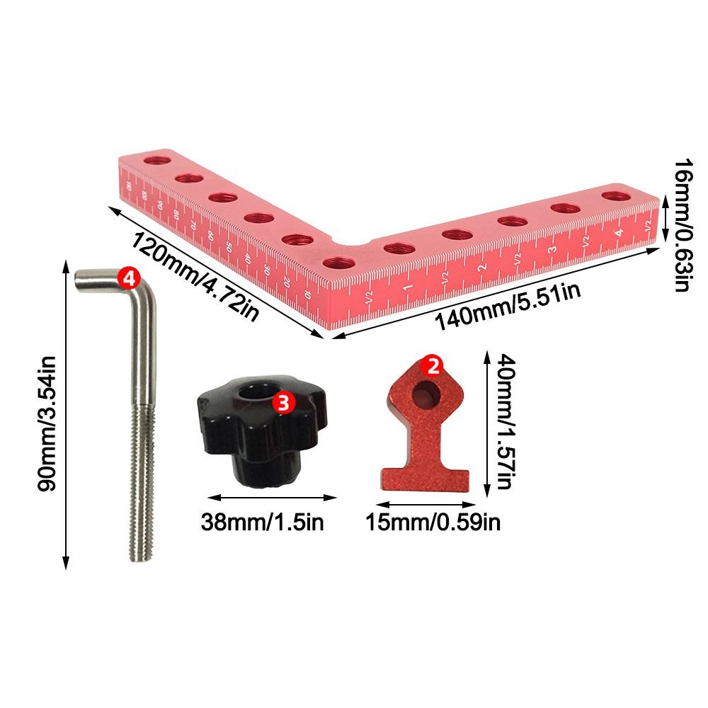Aluminum Alloy Corner Clamp 120 X 120mm Positioning Clamp Heavy Fixing Clamp Carpentry
Aluminum Alloy Corner Clamp 120 X 120mm Positioning Clamp Heavy Fixing Clamp Carpentry
