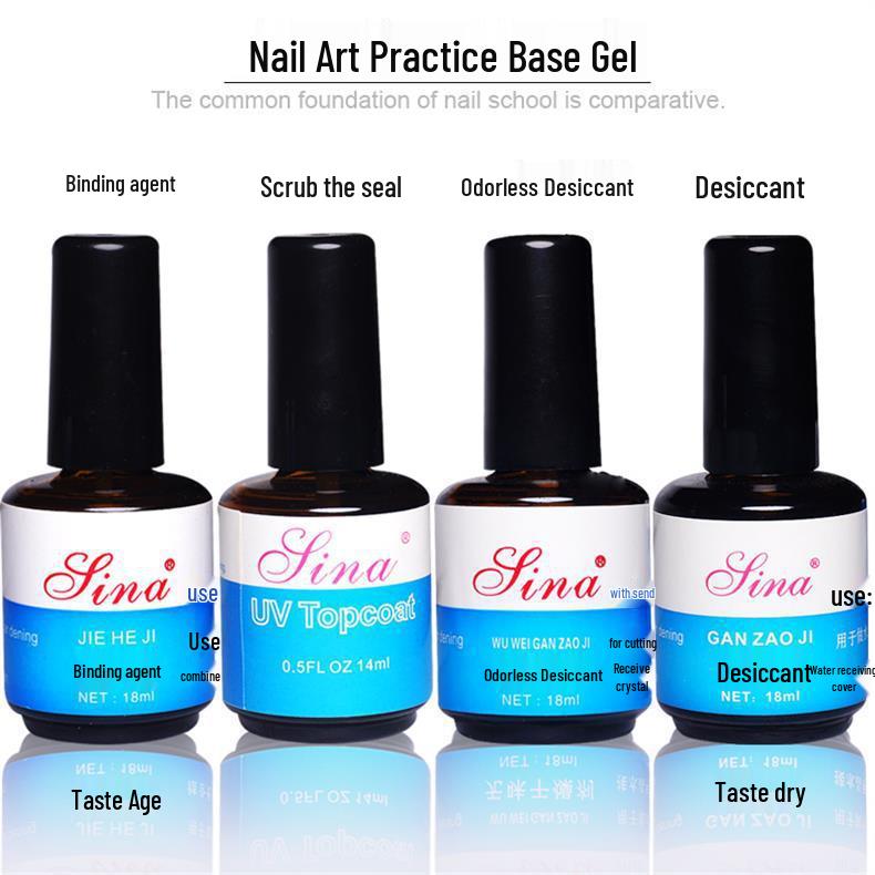 Odorless Nail Art Balancing Liquid Set: UV Crystal Nail Anti-Lifting Base, Sealer & Bonding Agent.
Odorless Nail Art Balancing Liquid Set: UV Crystal Nail Anti-Lifting Base, Sealer & Bonding Agent.