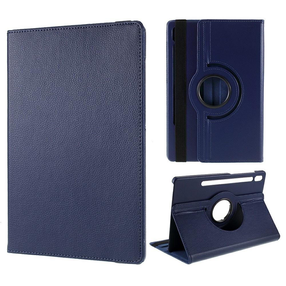 For Samsung Galaxy Tab S10 FE+ Case Rotating Stand PU Leather+PC Tablet Cover with Elastic Band Dark Blue
For Samsung Galaxy Tab S10 FE+ Case Rotating Stand PU Leather+PC Tablet Cover with Elastic Band Dark Blue